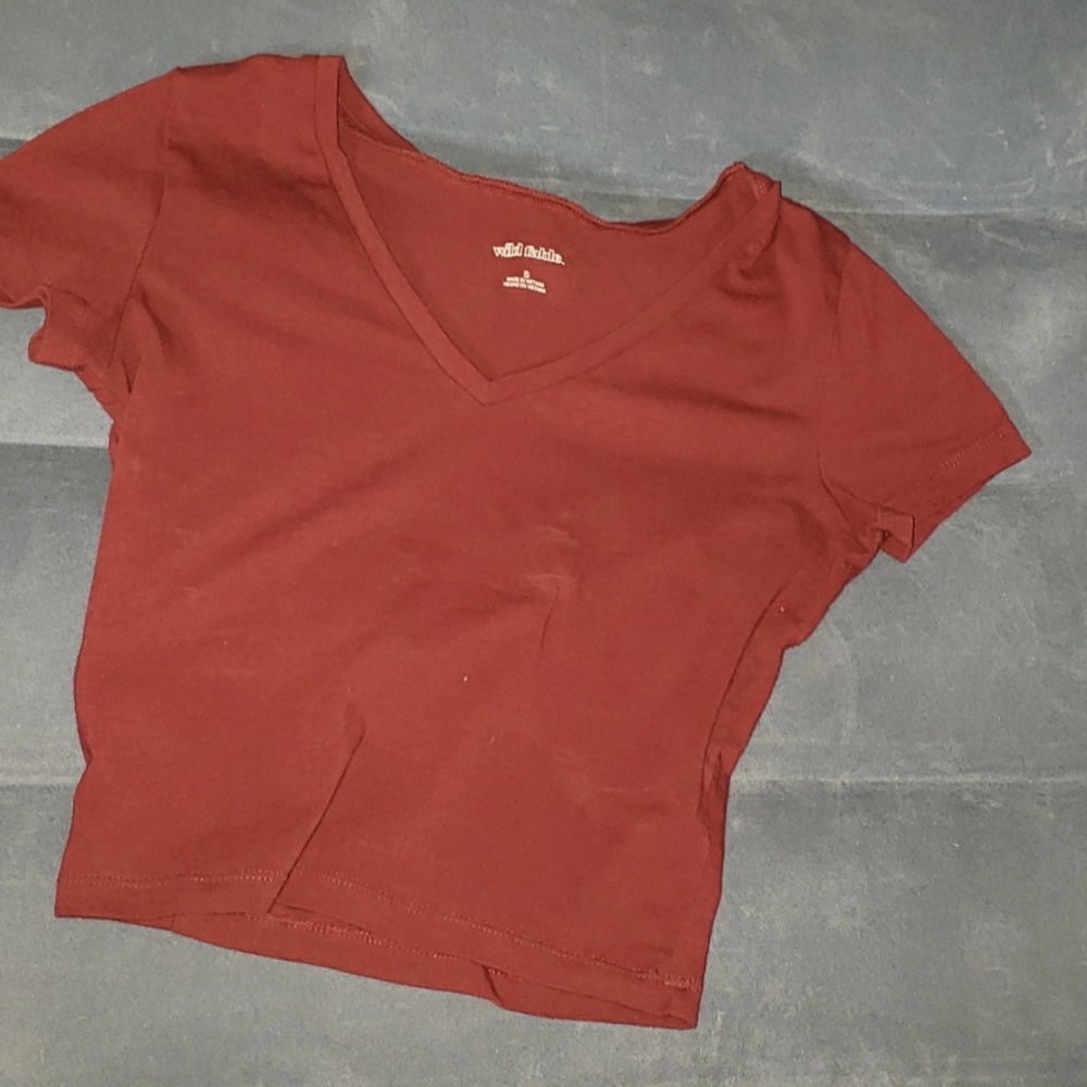 Maroon crop top. Worn few times. Size small. Wild fable. I'm open to offers